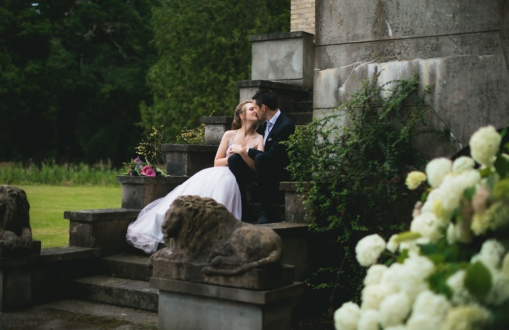 A couple in the romantic park at the Danish castle - Photography belevantseva.com