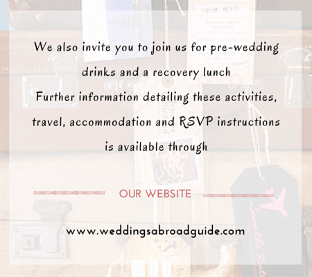 Destination Wedding Invitation Wording Weddings Abroad Guide