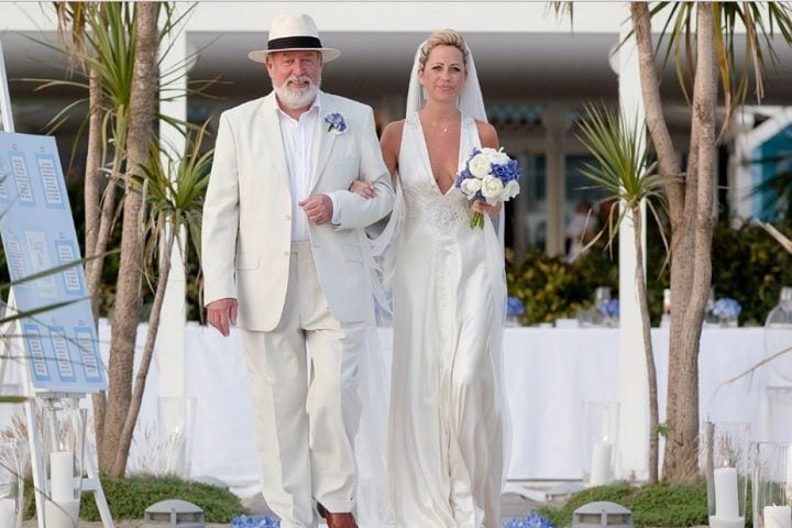 Katy & Tony Beach Wedding in Tuscany // Glam Events in Tuscany // Cristiano Brizzi Photography // Bride with her Dad