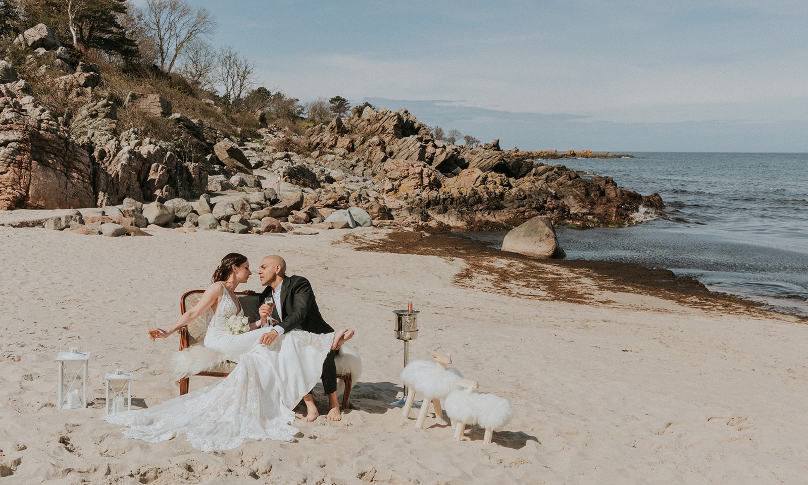 Angelina & Sharif's elopement destination wedding, Bornholm Island Denmark | Nordic Adventure Weddings 