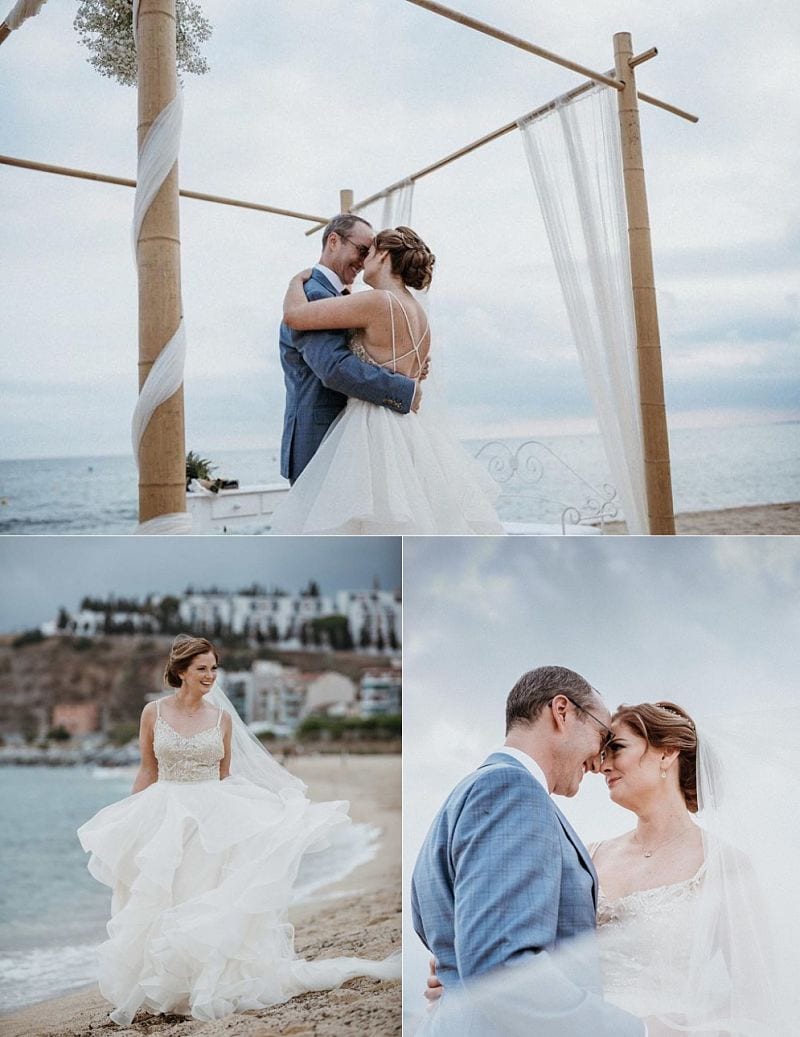 Cost of a Wedding in Spain a Guideline by Barcelona Brides. Intimate Barcelona Beach Wedding - Photography Asier Altuna