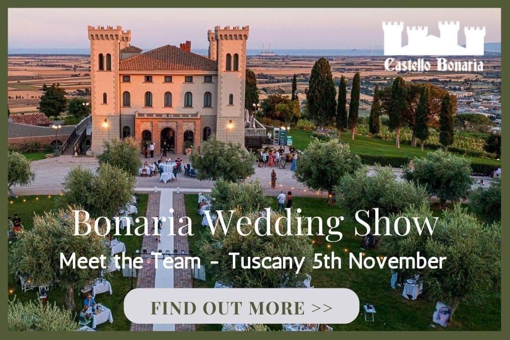 Bonaria Wedding Show Tuscany Wedding Venue November 5th November