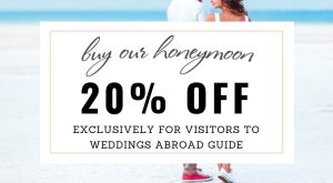 Save a massive 20% when you use our exclusive promo code at Buy Our Honeymoon Wedding Gift List and Honeymoon Registry. A polite way of asking for wedding gifts to help fund your honeymoon expenses, and a meaningful way for your guests to give them.