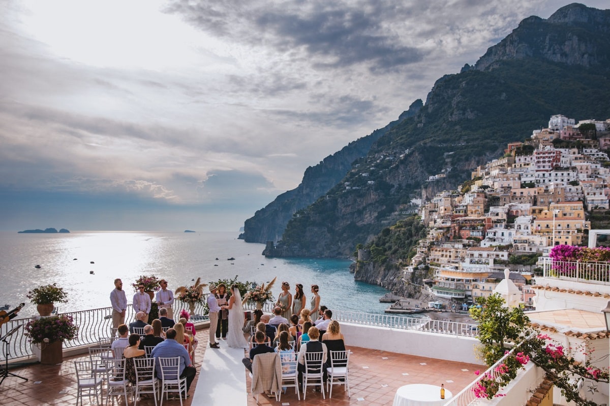 C & J's Wedding Abroad in Positano, Real Wedding Budget Breakdown Symbolic Ceremony Hotel Marincanto | Happy Brides Wedding Planer | The Bros Photography 