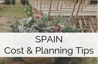 Cost of a Wedding in SPain