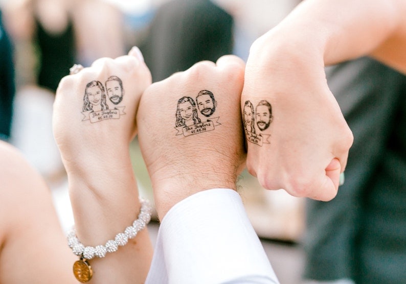 Personalised Custom Tattoo Wedding Favors from Cookillu - Estay