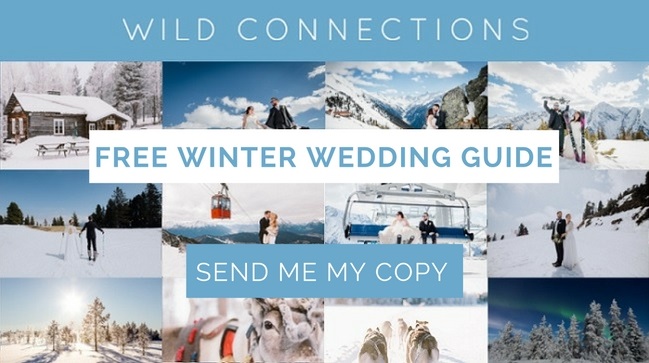 Grab your Copy of your FREE Winter Wedding Guide by winter wedding specialists Wild Connections Photography