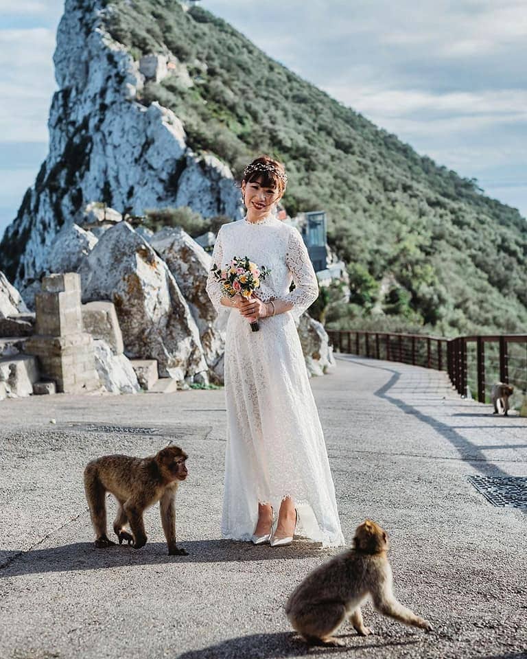 Get Married in Gibraltar by Marry Abroad Simply | Photography @annamielphotography.