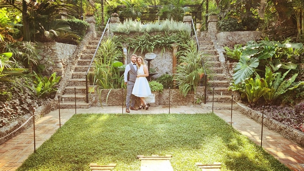 Gibraltar Botanical Gardens Wedding Abroad - Amelia-Lee & Stefan