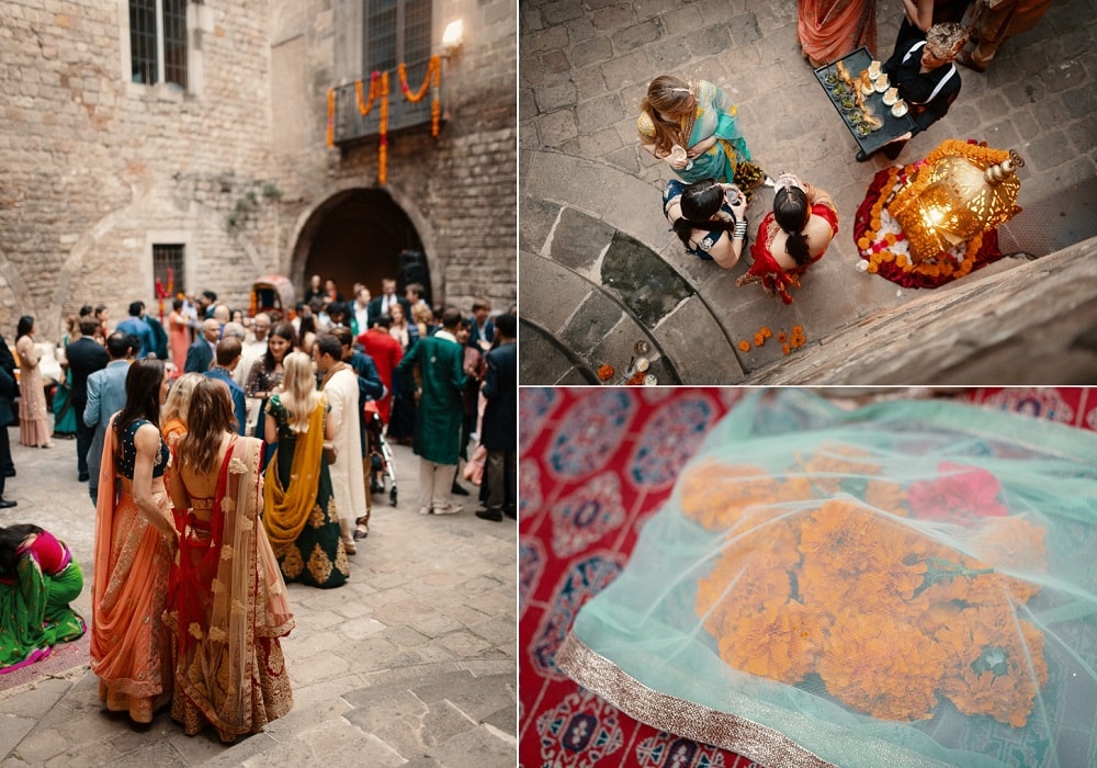 Indian Wedding in Spain, Mehndi In Palau Requesens Barcelona | Planning by Barcelona Brides | Photography by And I Love You So
