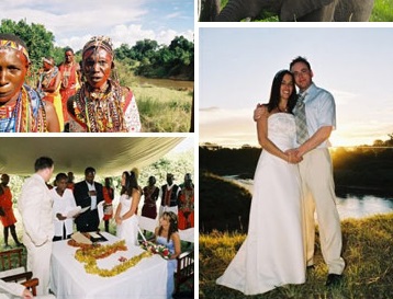 real wedding i Kenya Leanne and Wayne