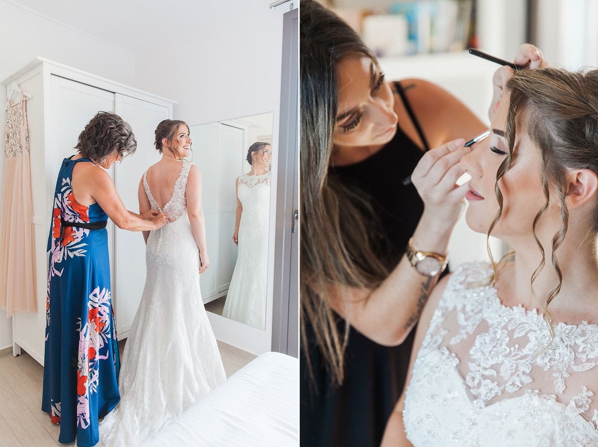 Bride Getting Ready - Greek Wedding Abroad | Planned by Lefkas Weddings | Maxeen Kim Photography