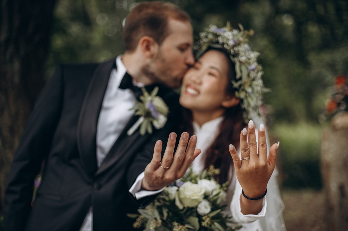Conor & Minh's Chic Forest Micro Wedding in Denmark by Nordic Adventure Weddings