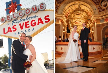 Real Wedding in Las Vegas Louisa and Dave