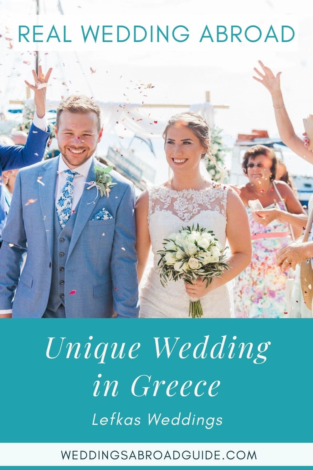 Intimate Real Wedding Abroad in Greece | Planned by Lefkas Weddings | Maxeen Kim Photography