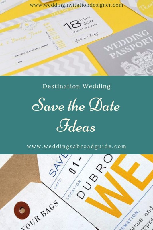 What you need to know about Save The Date for a Destination Wedding
