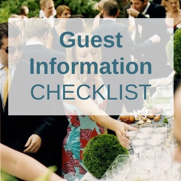 Weddings Abroad Guest Information Checklist